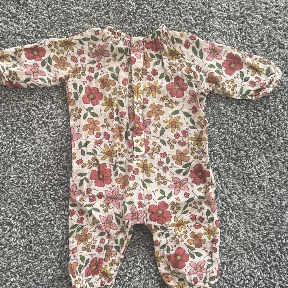 Angel Dear Floral Print Kids One Piece